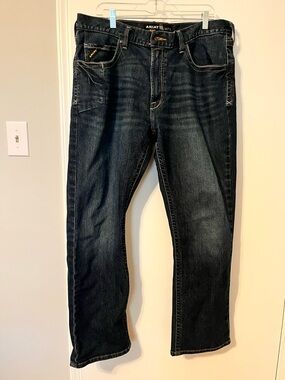 Ariat Rebar M4 Men's Straight-Leg Jeans in Dark Indigo